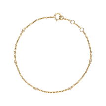 Armbånd med diamanter 5x 0,005 ct W.SI 17-18-19 cm 333