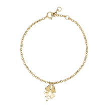 Armbånd med firkløver  14-16 cm 333