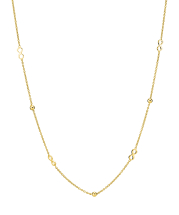 Collier med kugle og uendelighedstegn 45-48cm 375