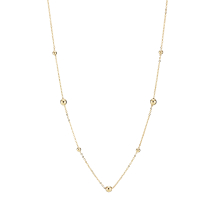 Collier med kugler 4x2,0 og 3x2,9 mm 40-45 cm 375