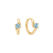 Creol snoet med blå topaz 5mm 333