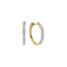 Creol med diamanter 0,23ct W.SI. diameter 19mm 585