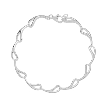 Armbånd med dråbe led 19-20,5 cm 925