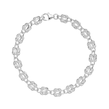Armbånd med knude 6 mm 18,5 cm 925