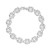 Armbånd med knude 9 mm 19 cm 925