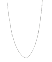 Collier med ferskvandsperle 5 stk 4-4,5mm 45-48 cm 333