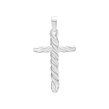 Vedhæng kors snoet 28x19 mm 925
