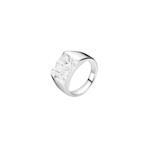 Ring mat rustik 13x11 mm 925