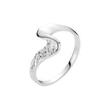 Ring/blank med rustik overflade 925