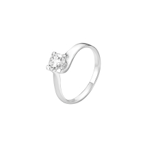 Ring med zirkonia 925