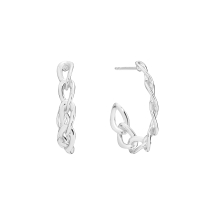 Creol kæde diameter 16mm rhodineret 925