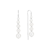 Ørehænger med ferskvandsperler 3-3,5 mm 4-4,5 mm 5-5,5 mm og 7-7,5 mm 925