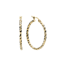 Creol diamantskåret diameter 25mm forgyldt 925