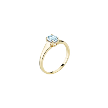 Ring med blå topaz 7X5mm 333