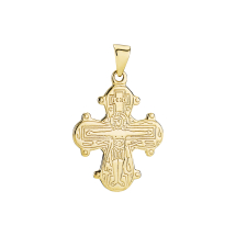 Vedhæng Dagmarkors glat bagside 18x16 mm 585