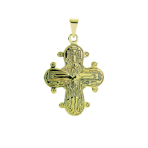 Vedhæng Dagmarkors forgyldt 20x17mm 925