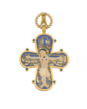 Vedhæng Dagmarkors med farvet emalje 37x31mm 750