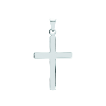 Vedhæng kors stav glat 22x15mm 925