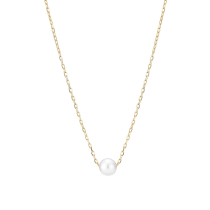 Collier med ferskvandsperle 5,5-6mm 37,5- 39,5cm 375