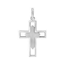 Vedhæng kors 25x18mm 925