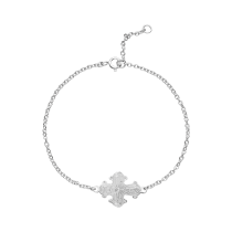 Armbånd med Dagmarkors 16X13mm 17-19cm 925