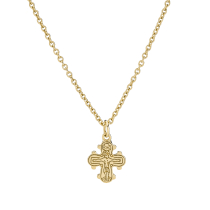 Collier med dagmarkors 10x9mm 42-45-48 cm 333