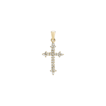 Vedhæng kors 16x10mm med diamanter 0,10 CT TC.P2 333