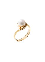 Ring med kulturperle 7-7,5mm i klo 333