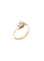 Ring med kulturperle 5,5-6mm i klo 333