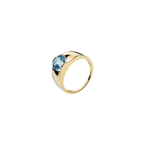Ring med blå topaz 333