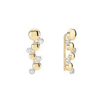 Earcrawler 2 farvet med diamanter 8x0,02 CT W.SI 333