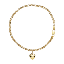 Armbånd ærte med hjerte 18,5cm 375