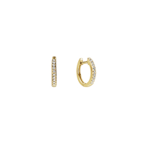Creol med diamanter 20 stk ialt 0,10ct W.SI diameter 9mm 585