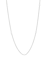 Collier med ferskvandsperle 5 stk 4-4,5mm 45-48 cm 333