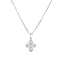 Collier med dagmarkors 10x9 mm 45 cm 925