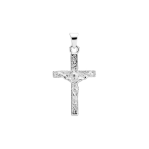 Vedhæng kors med kristus 20x14mm 925