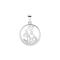 Stjernetegn vandmand 20mm 925