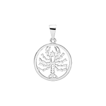 Stjernetegn krebs 20mm 925