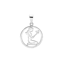 Stjernetegn jomfru 20mm 925