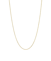 Rund anker kæde 35/45cm forgydt 925