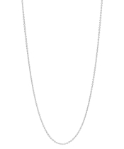 Rund anker kæde 40/42-45cm 925