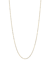 Facet Kugle kæde 1,15mm 60cm forgyldt 925