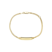 Armbånd barn panser med plade 16 cm 375