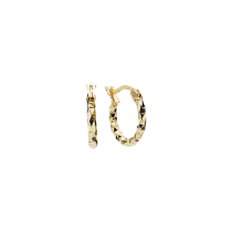 Creol diamantskåret diameter10mm forgyldt 925