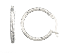 Creol diamantskåret diameter 15mm 925