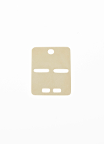 Vedhæng ID-plade 26x18 mm 585