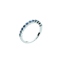 Ring alliance med safir 1,75mm hvidguld 333