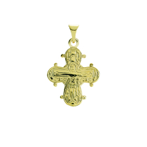 Vedhæng Dagmarkors forgyldt 18x16mm 925